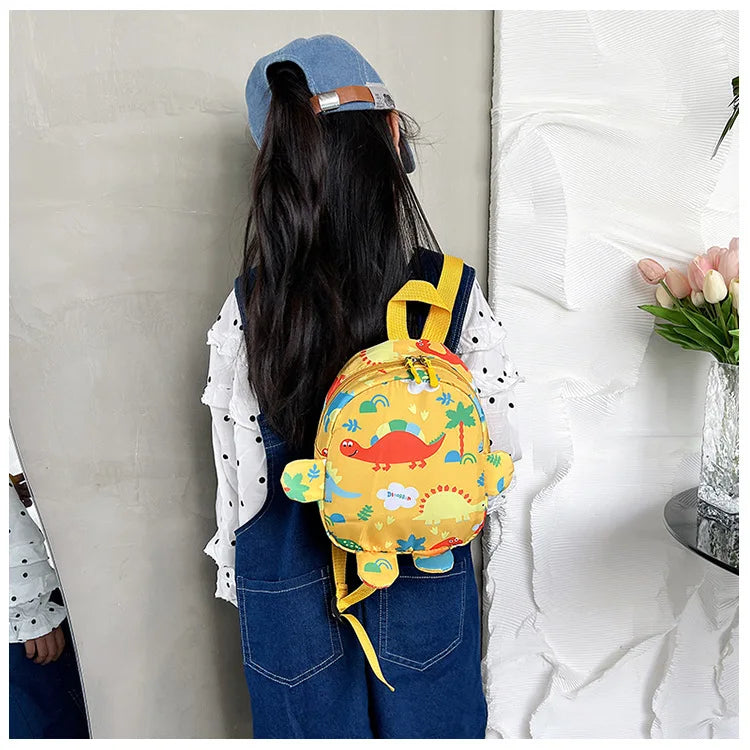 Cute Children Bag Cartoon Dinosaur Kids School Bags Kindergarten Preschool Outdoor Travel Backpack for Boys Girls Anti-lost