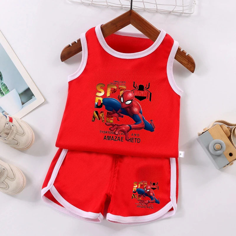 Summer Sports Outfit for Boys Breathable Quick Dry Basketball Football Kit Kids Jersey Shorts Set Activewear Clothing 2026