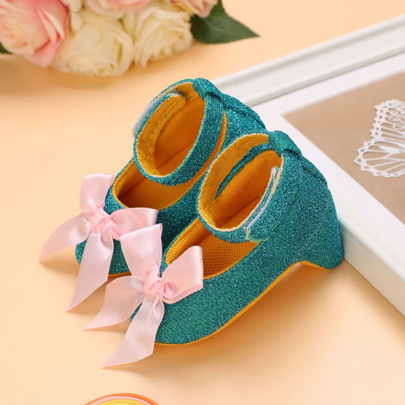 2026 New Infant Newborn Baby Girl High Heels Shoes Princess Bow First Birthday Party Shoes Photo Props Shoes 10CM / 10.5CM