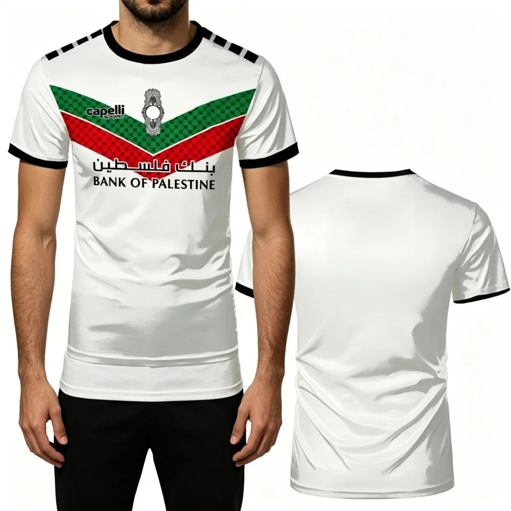 Men's Summer Floral Pattern Short-sleeve T-shirt Round Neck Breathable Top Sports Casual Daily Wear-