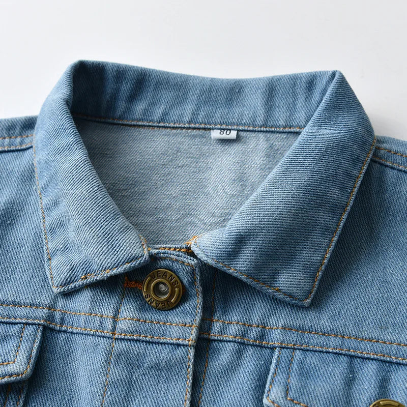 Personalized Denim Jacket Toddler Outwear Patch Coats Custom Name Jean Jacket  Ideal Gift Birth Presents Autumn 2025 New
