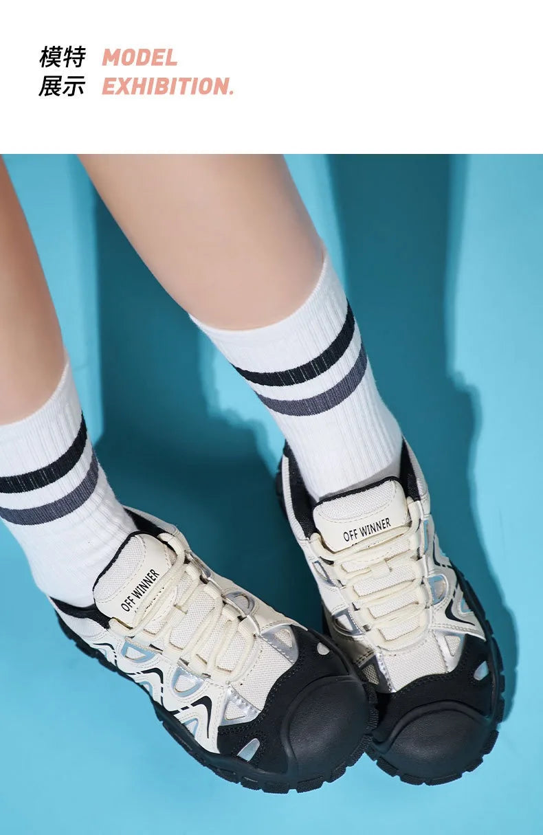 Women's safety shoes with steel toe caps, anti smashing and anti puncture rotating buttons, no tie up, hot selling shoes