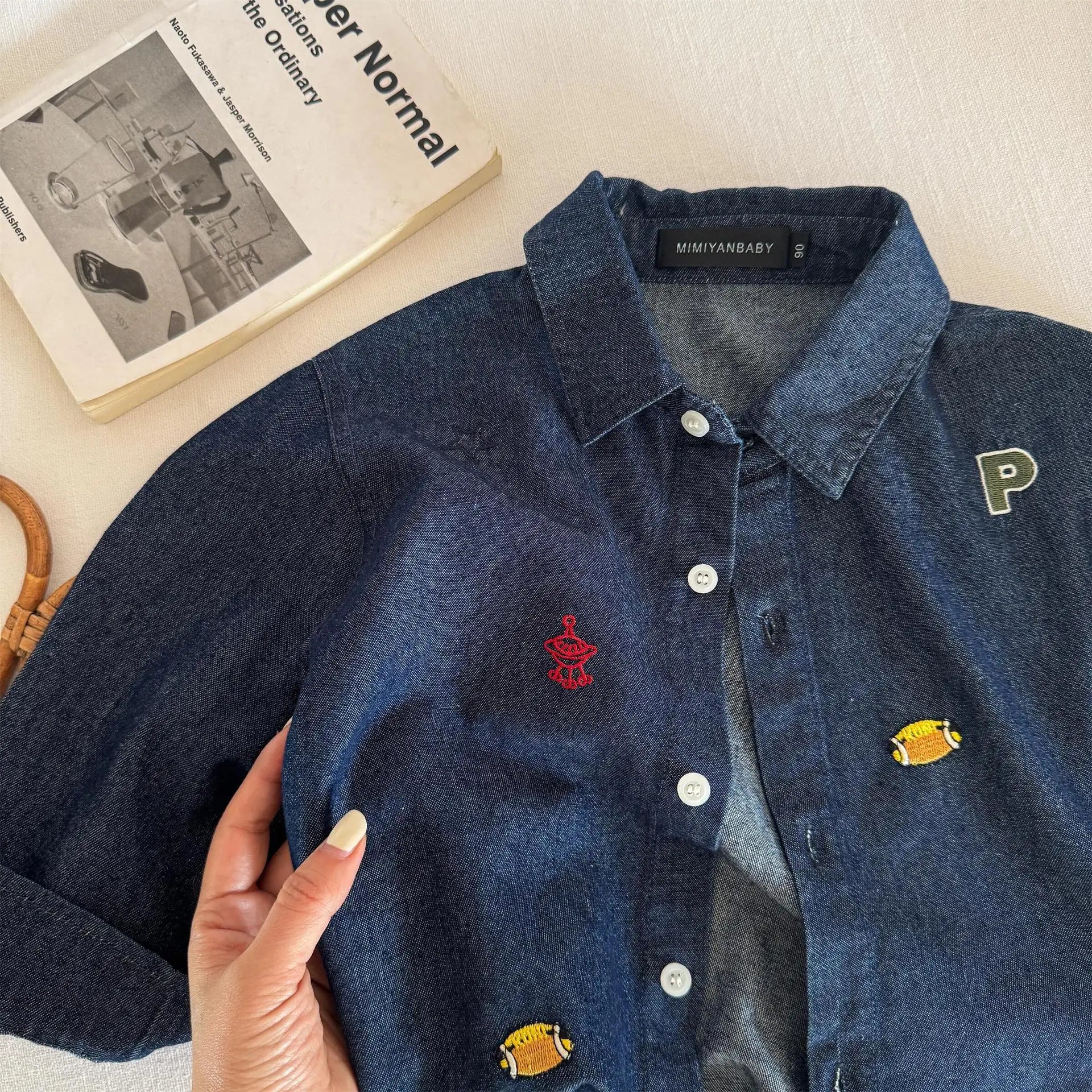 Baby Girls Boys Jean Blouses Kids Blue Shirts 2025 Spring Autumn Tops 1 To 6Yrs Children's Korean Style Clothing