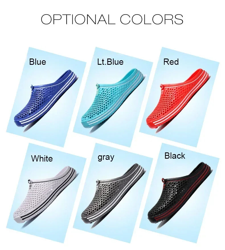 2025 New Men Summer Slippers High Quality Non Slip Beach Shoes For Women Breathable Couples Fashion Comfortable Garden Shoes
