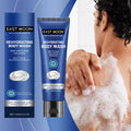 Hyaluronic Men Shower Gel Long Lasting Fragrance Improve Brighten Deep Moisturize Refresh Skin Help Exfoliator Body Wash Lotion