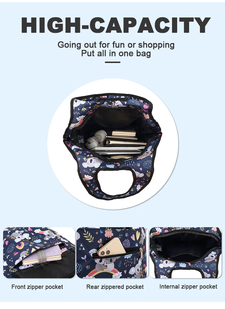 Casual Shopping Bags For Trolley Bag Work Commuting Carrying Bag Trolley Bags Student Book Shoulder Bag Multifunctional Shopping