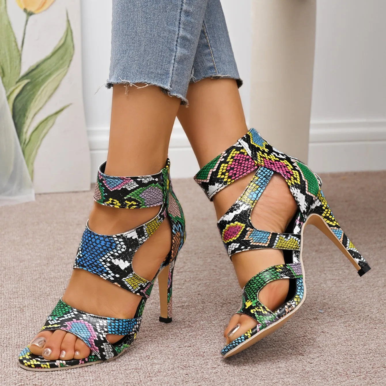 Women High Heels Sandals 2025 New Summer Stilettos Ankle Buckle Strap Sandals Ladies Casual Pumps Sexy Wedding Shoes Bride