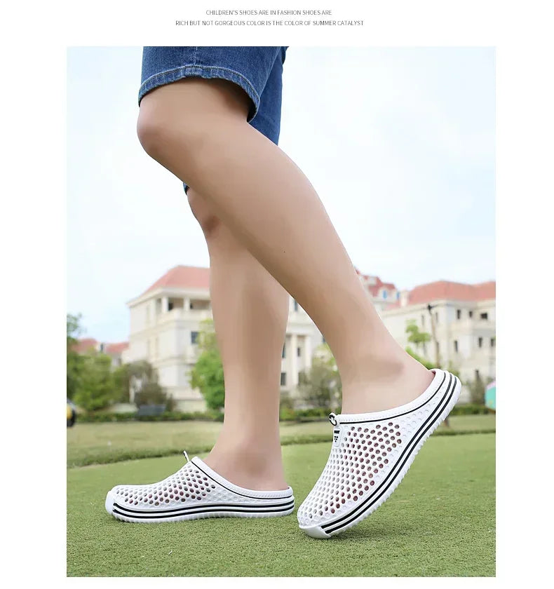 2025 New Men Summer Slippers High Quality Non Slip Beach Shoes For Women Breathable Couples Fashion Comfortable Garden Shoes