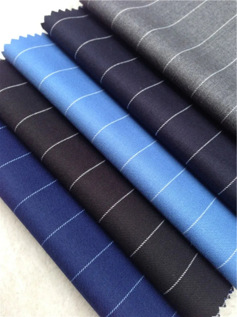 50cm Spring fashion Stripe Suit Fabric Atiku Fabric for Men High Quality Men's jacket Fabrics  Business  fabric Set sewing