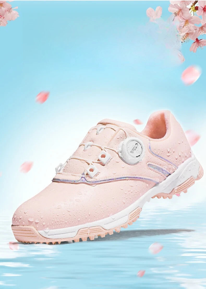 PGM Women Golf Shoes Waterproof Rotating Buckle Anti Slip Sports Shoes XZ297