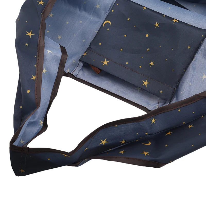 Thick Foldable Shopping Storage Bag Large Capacity Reusable Grocery Bag Eco Friendly Supermarket Waterproof Shoulder Bag