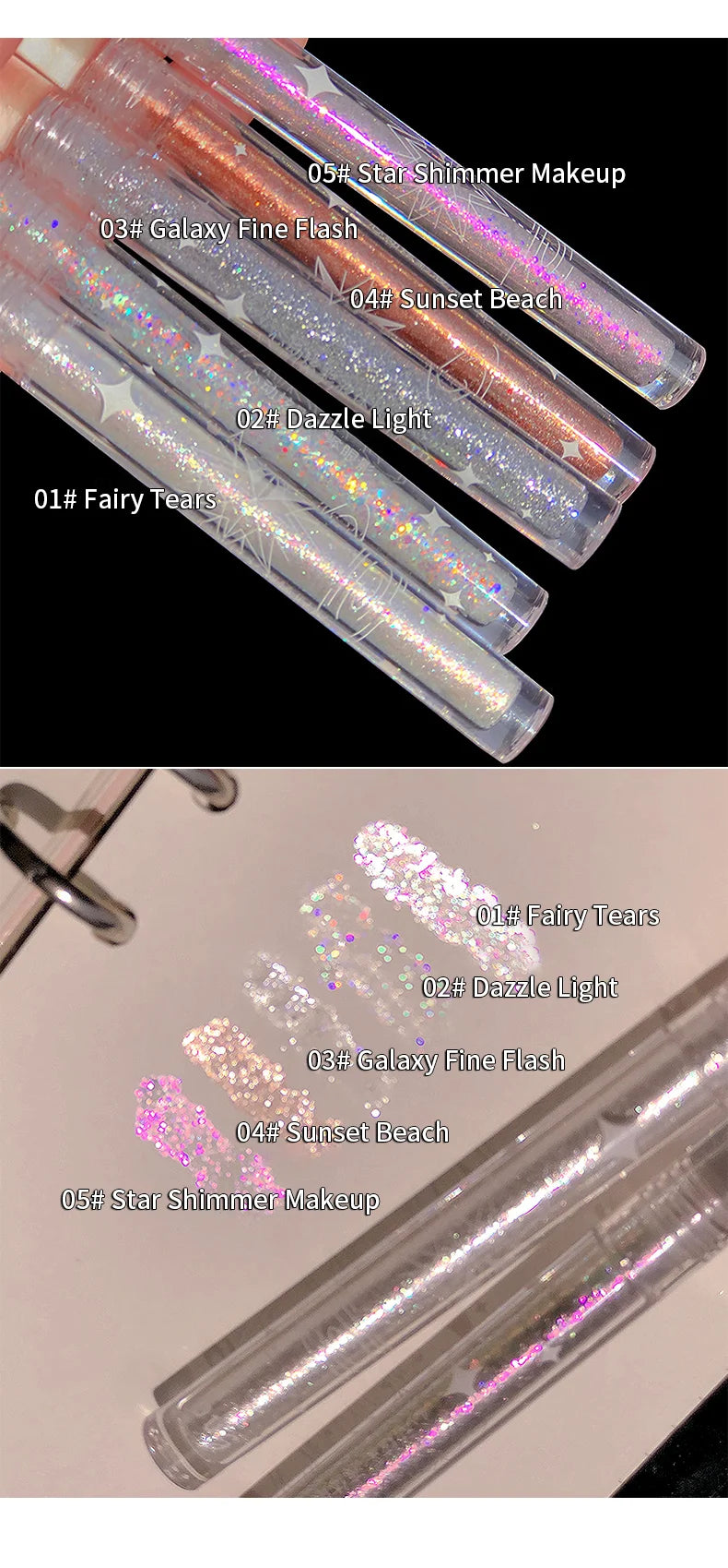 Liquid Eyeshadow High Pigment Waterproof Lasting Not Easy To Fade Pearl Glitter Portable Delicate Women's Eye Makeup