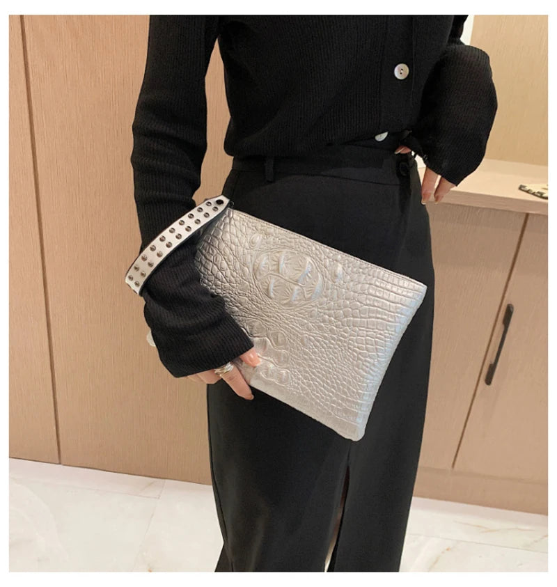 Fashion Luxury Handbags Women Bag PU Leather Clutch Ladies Evening Envelope Bag Female Day Clutches Purse Portable Wristlet Bag