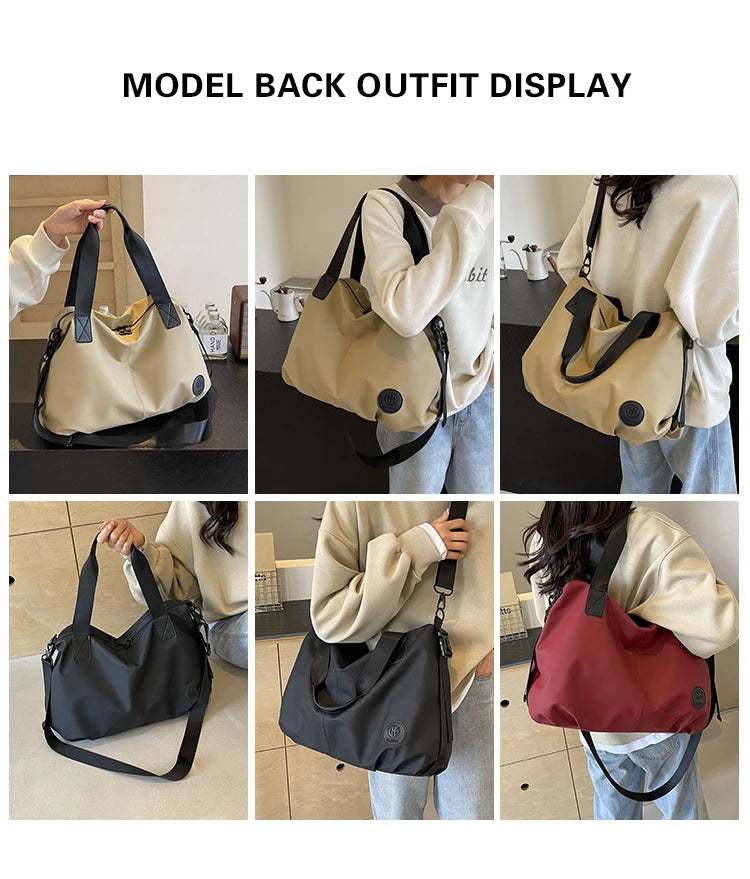 Ladies' shoulder bag custom logo travel bag shoulder bag crossbody luggage bag sports and fitness luggage bag personalized name