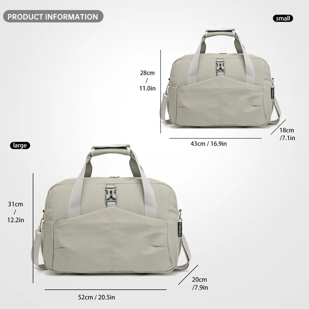 Customized Logo Short-Distance Travel Bag for Women, Lightweight Luggage Bag, Portable Sports and Fitness Bag, Travel and Business Trip Carry-On Bag, Personalized DIY