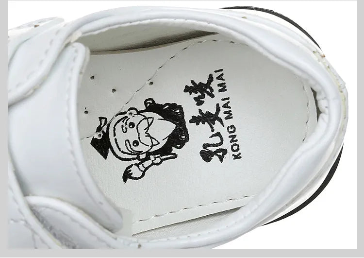 New Boys Leather Shoes British Style School Performance  Kids Wedding Party Shoes White Black Casual Children Moccasins Shoes
