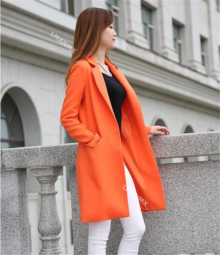 2023 New Spring Autumn Blazers Women Small Suit Long Sleeve Jacket Casual Tops Female Slim Wild Blazers Windbreaker Coat S-3XL