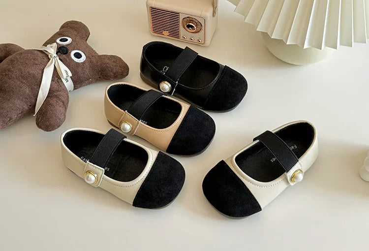 Girl Leather Shoes 2025 Autumn New Brand Girl Shoes French Princess Shoe Elegant Mary Jane Shoe Soft Sole Party Dresses for Girl