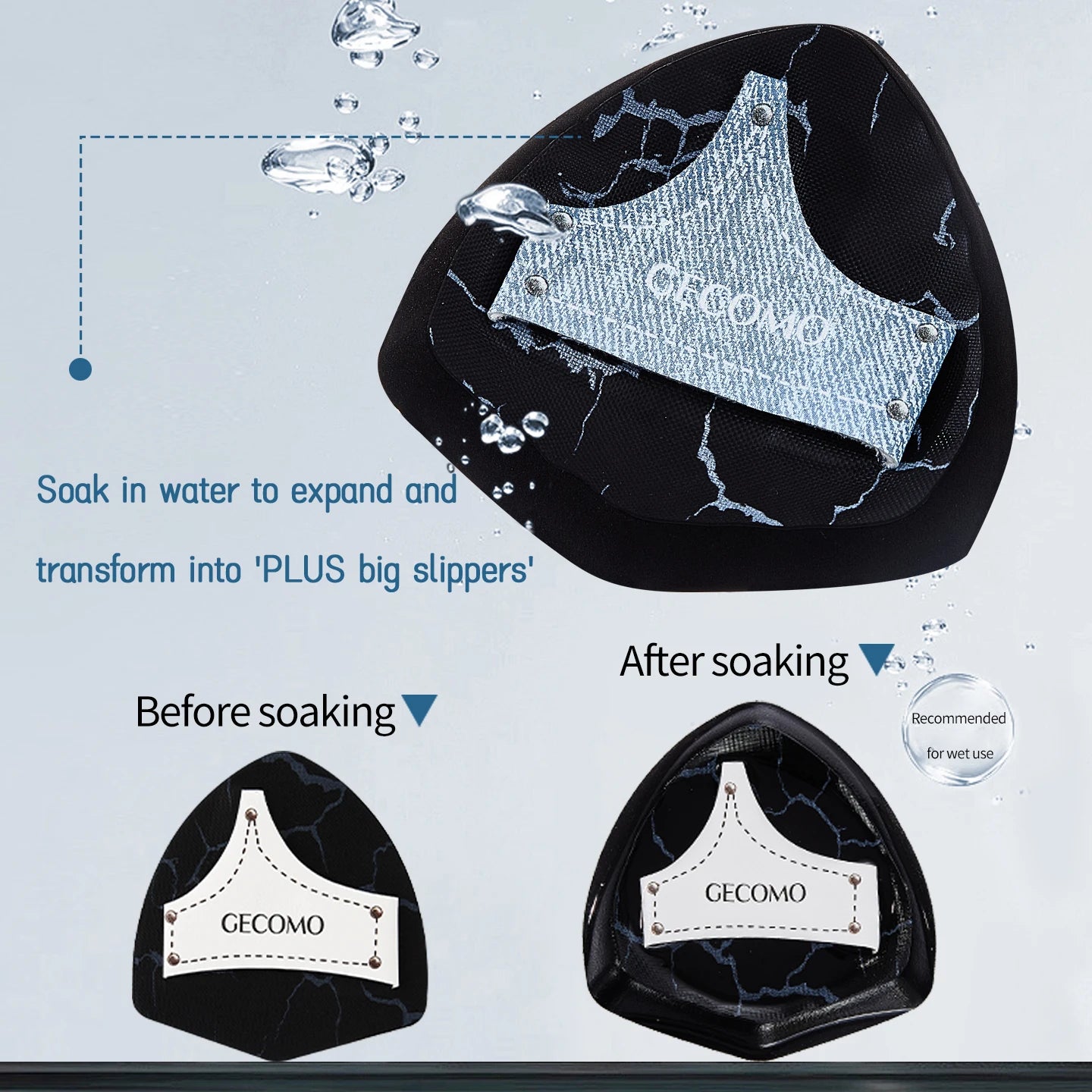 2PCS Denim Makeup Powder Puff Set Soft Skin-Friendly Dry & Wet Dual-Use Sponge Cushion For Liquid Foundation