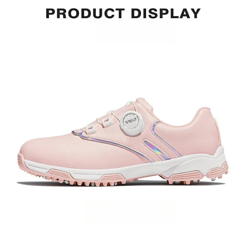 PGM Women Golf Shoes Waterproof Rotating Buckle Anti Slip Sports Shoes XZ297