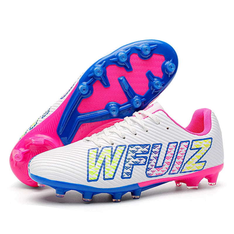 New Boy Girl  Professional Soccer Shoes Ultralight Match Training Shoes Non-Slip Cleats Grass Drop Shipping Boys Football Boots