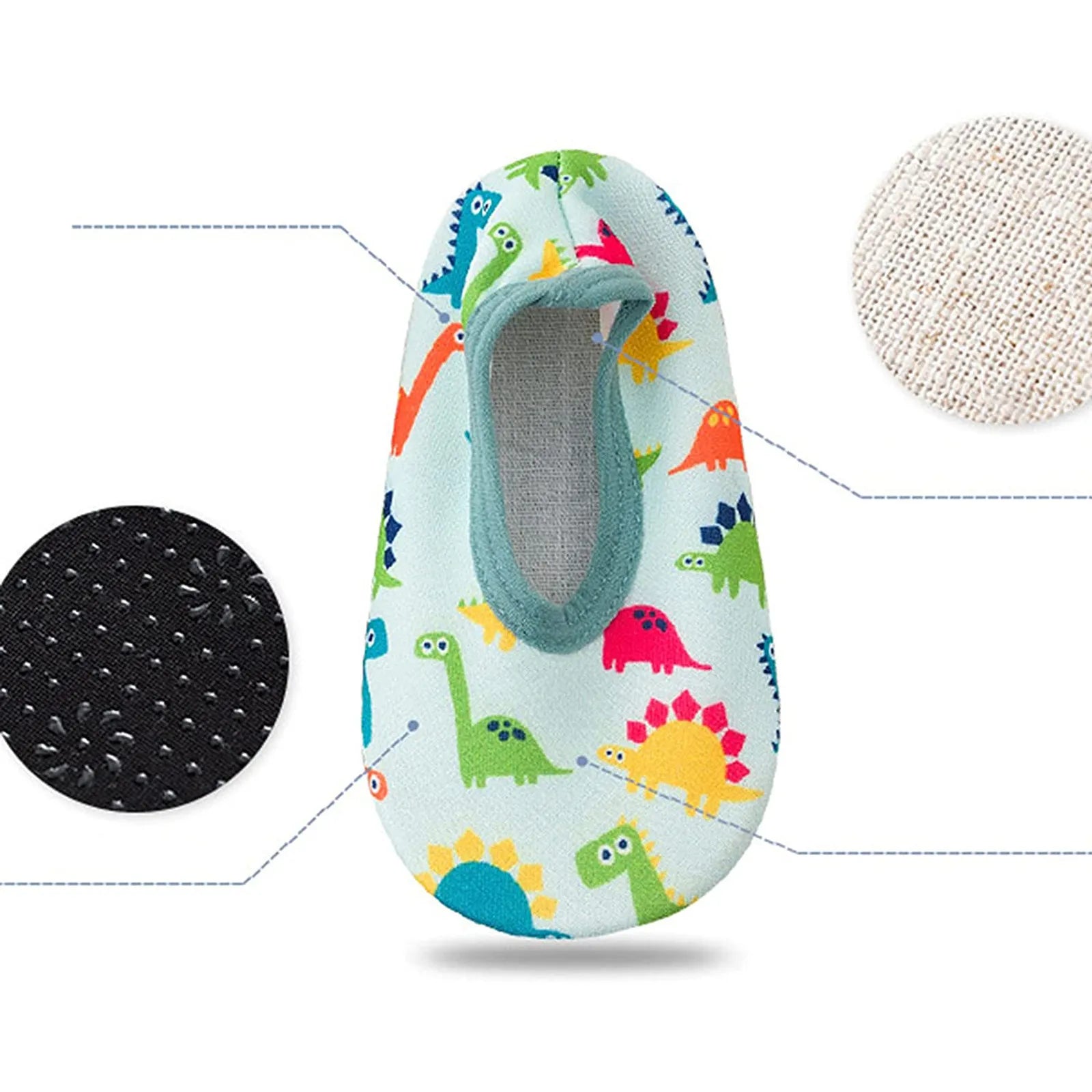 Baby Boy And Girl First Walkers Cartoon Printed Cute Quick Dry Shoes Toddler Shoes Beach Outdoor Lighweight Shoes