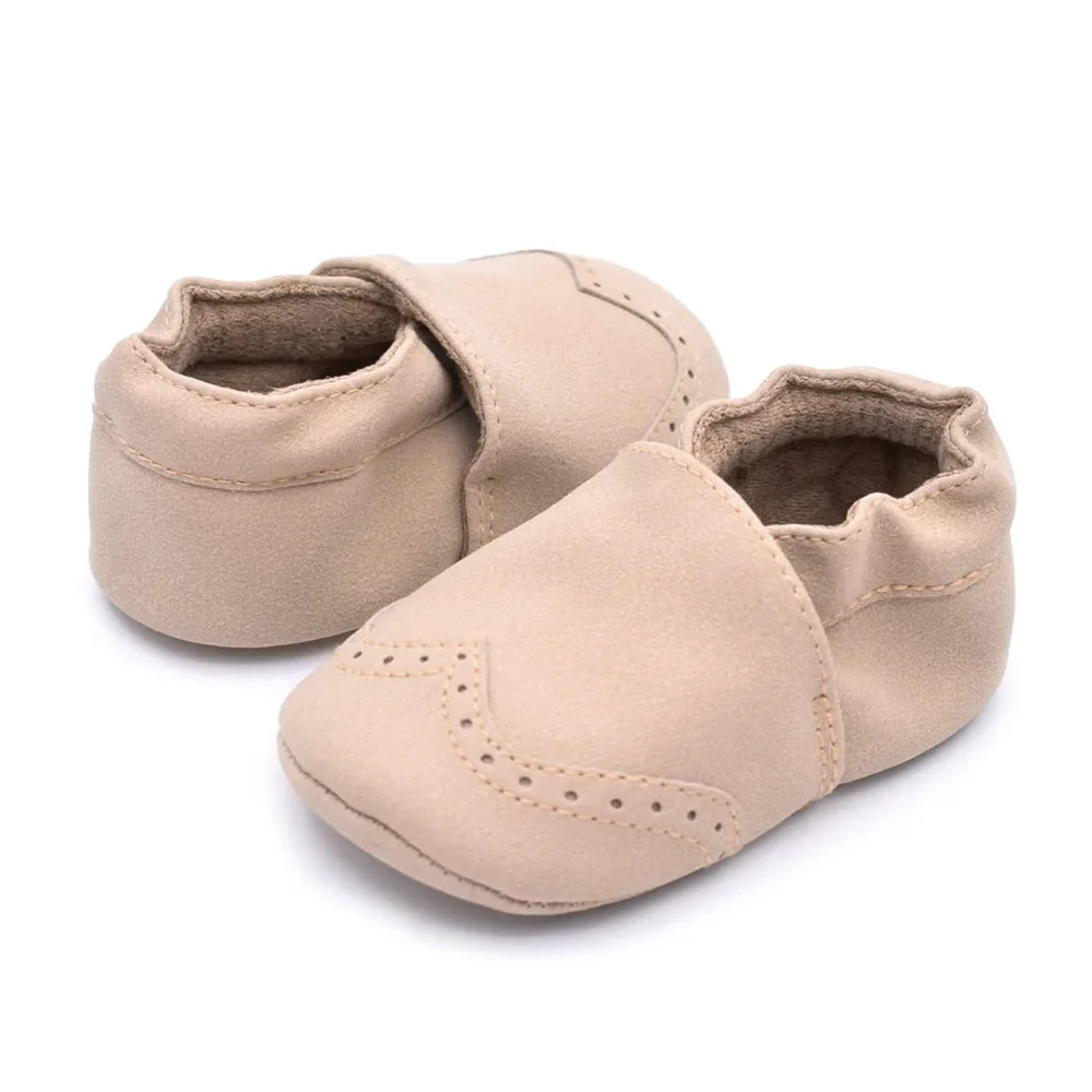 Baby Boy Girl Shoes Soft Leather Infant Toddler Baby First Walker Casual Anti-slip Toddler Baby Kids Crib Shoes -18 Months
