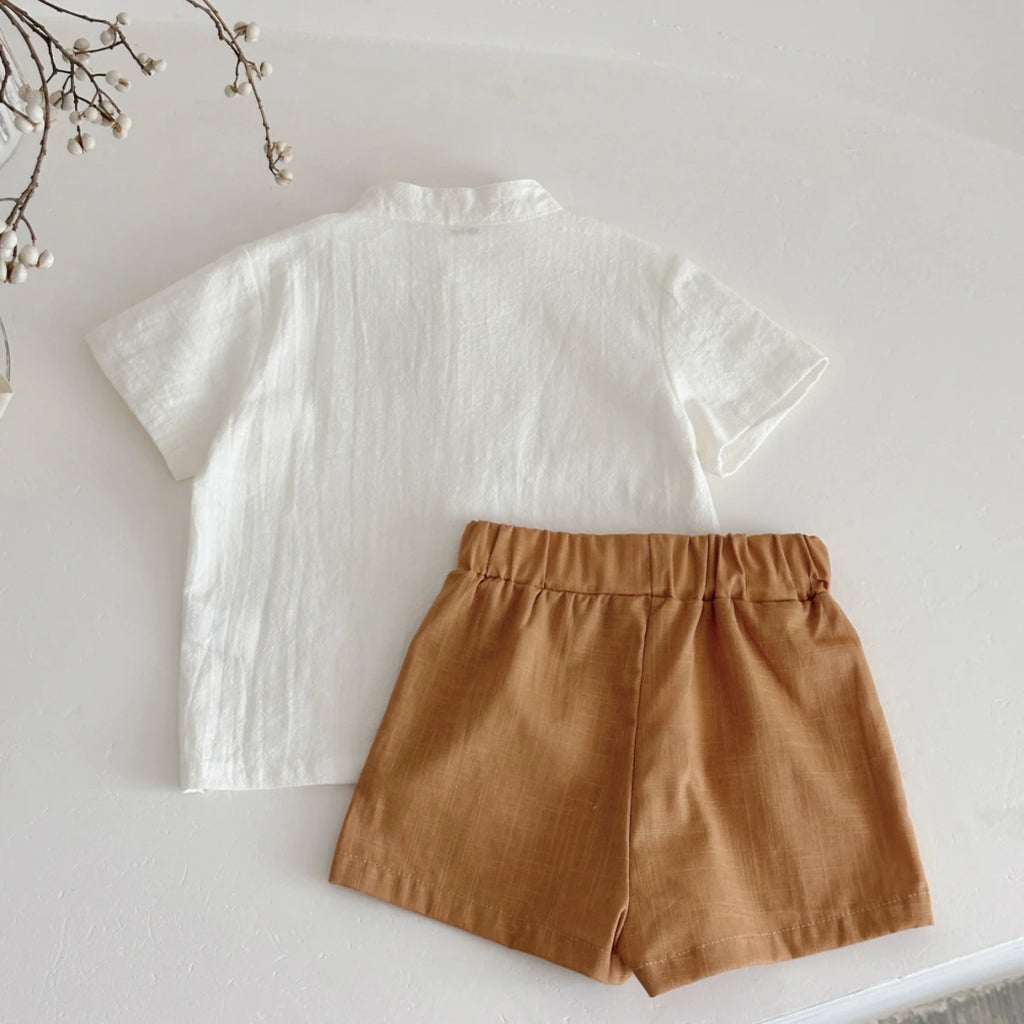 Summer Boys Clothing Set 0-3 Years Cotton Short Sleeve T-shirt + Shorts Toddler Tracksuit Casual Outfit Baby Boyswear