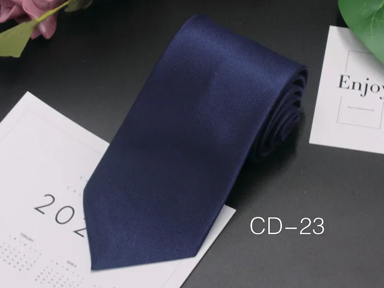 Black Neck Ties For Men Women Casual Suits Solid Tie Gravatas Skinny Mens Neckties For Business Wedding Men Ties
