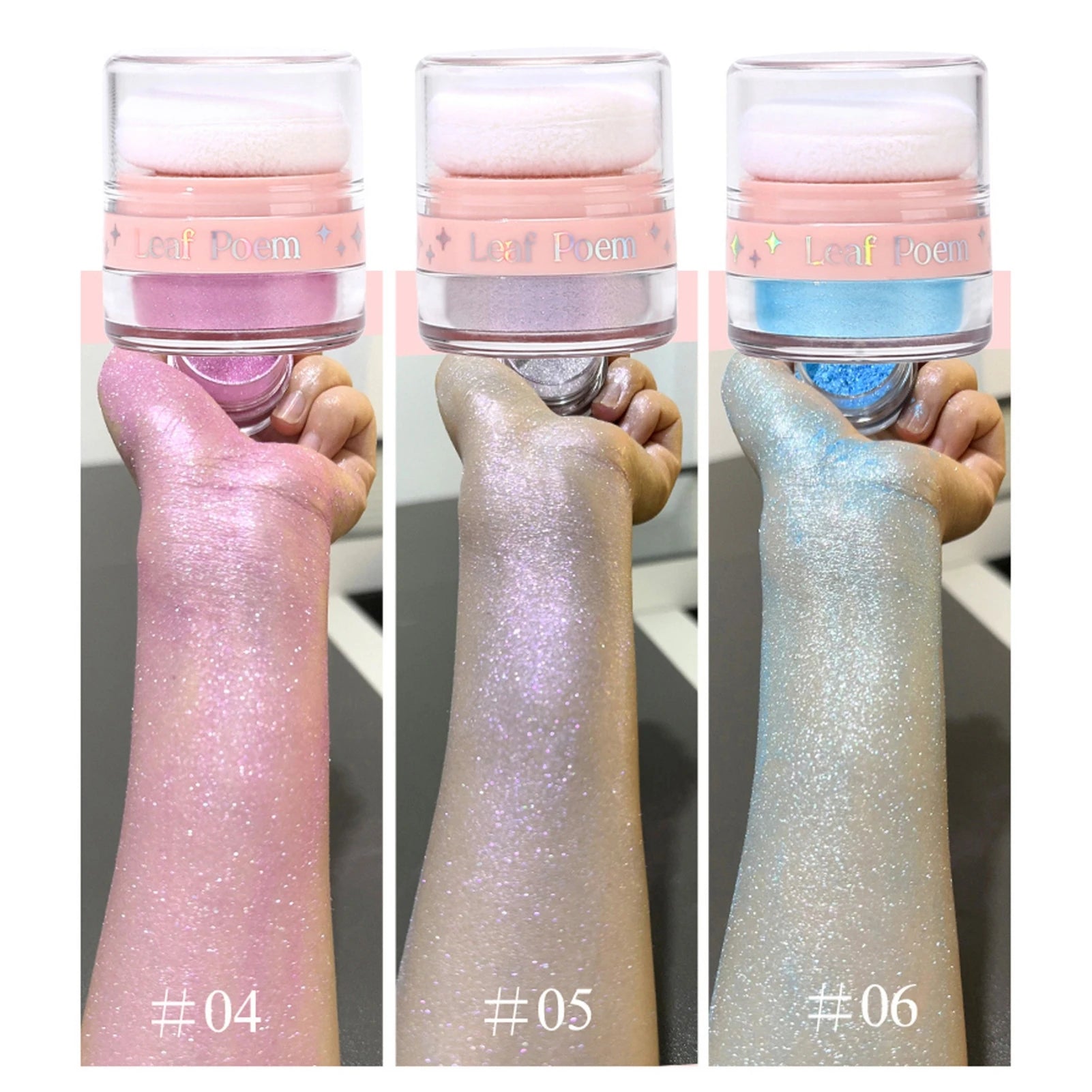 1PC Pearlescent Glitter, Fine Powder, Suitable for Hair/body/face, Highlight Powder, Blush Powder, Suitable for Music Festival