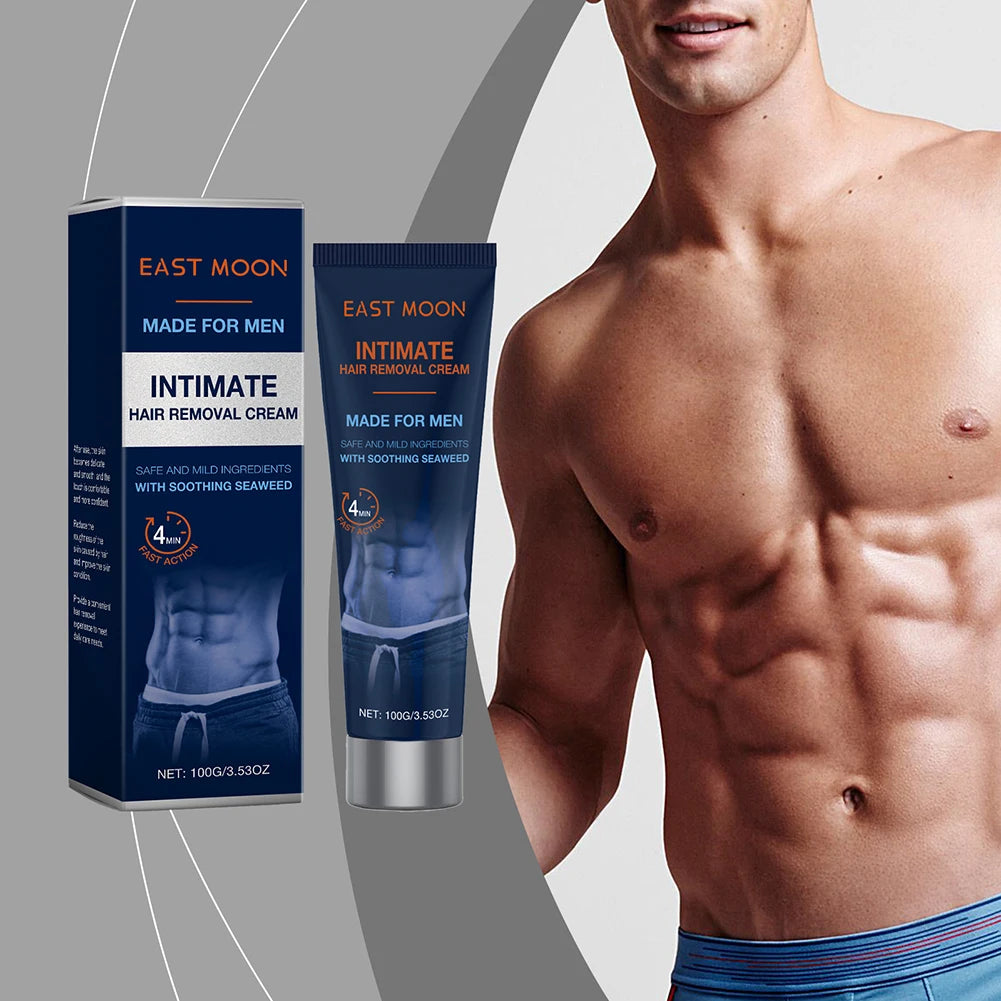 Men's Hair Removal Cream Nourishing Painless Non Irritating Growth Inhibitor Smooth Portable Body Hair Removal Lotion Skin Care