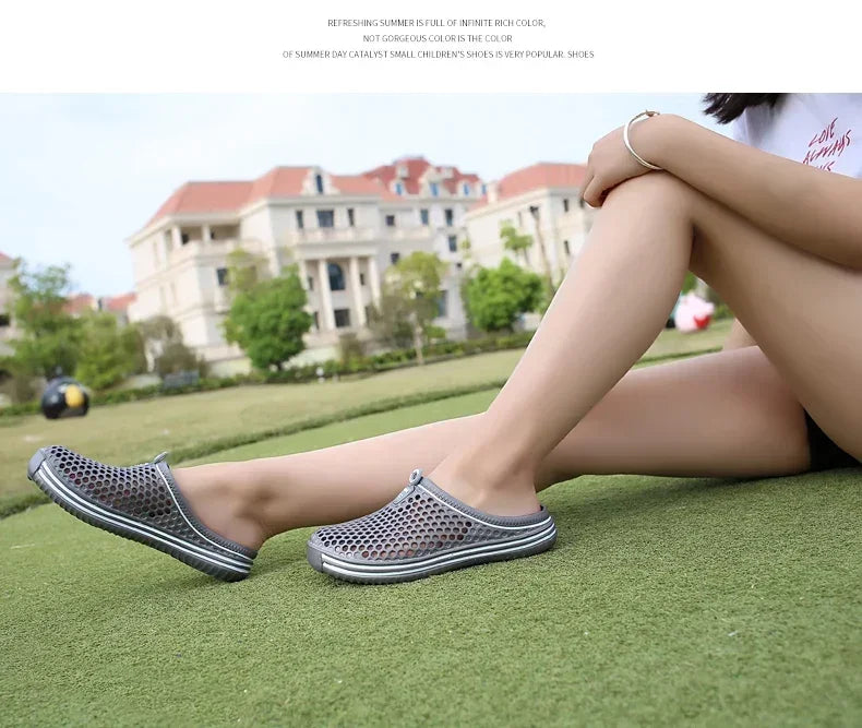 2025 New Men Summer Slippers High Quality Non Slip Beach Shoes For Women Breathable Couples Fashion Comfortable Garden Shoes
