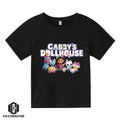 Little Girl T-shirts Kawaii Gabbys Doll House T Shirt Graphic Print Cute Kids Clothes Pink Tshirts Aesthetic Girls Clothes Top