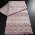 African Dry Cotton Lace Fabric 2025 High Quality 5 Yards Embroidered Men's Nigerian Lace Fabric Elegant Dress for Party A4041