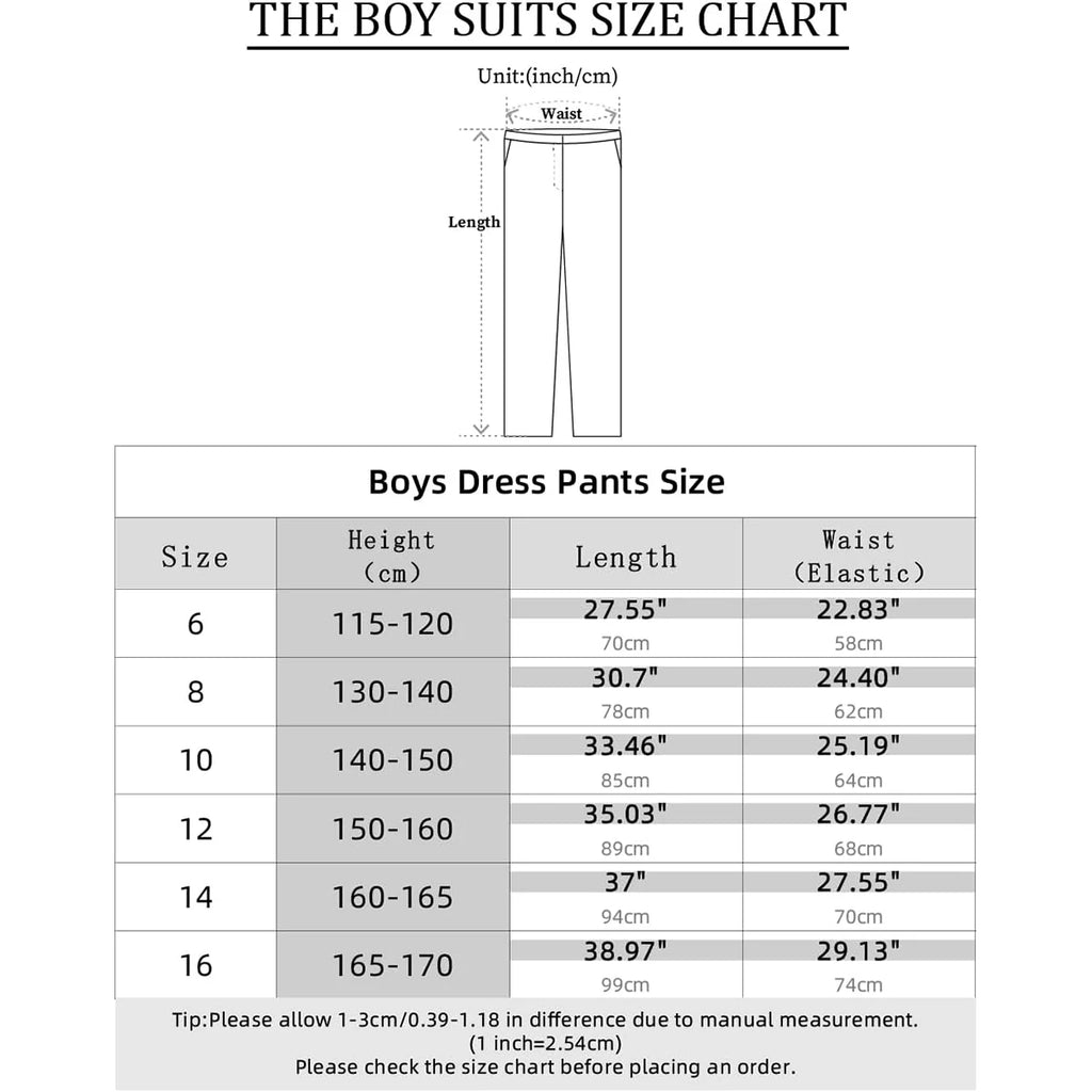 Kids Pants Boys Black School Uniforms Teenagers Formal Adjustable Waist Trousers Children Navy Blue Grey Birthday Gift Clothes