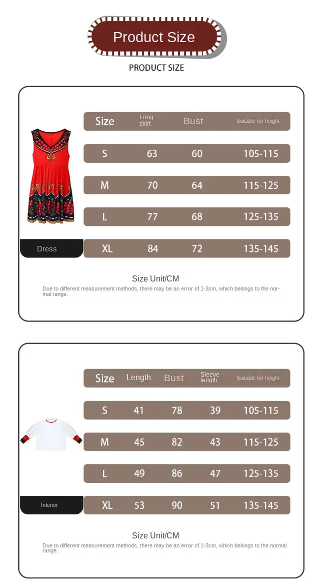 Russian Children Traditional Folk Dance Dress Girls Princess Clothing Tops dress Headwear Carnival Stage Performance Costume
