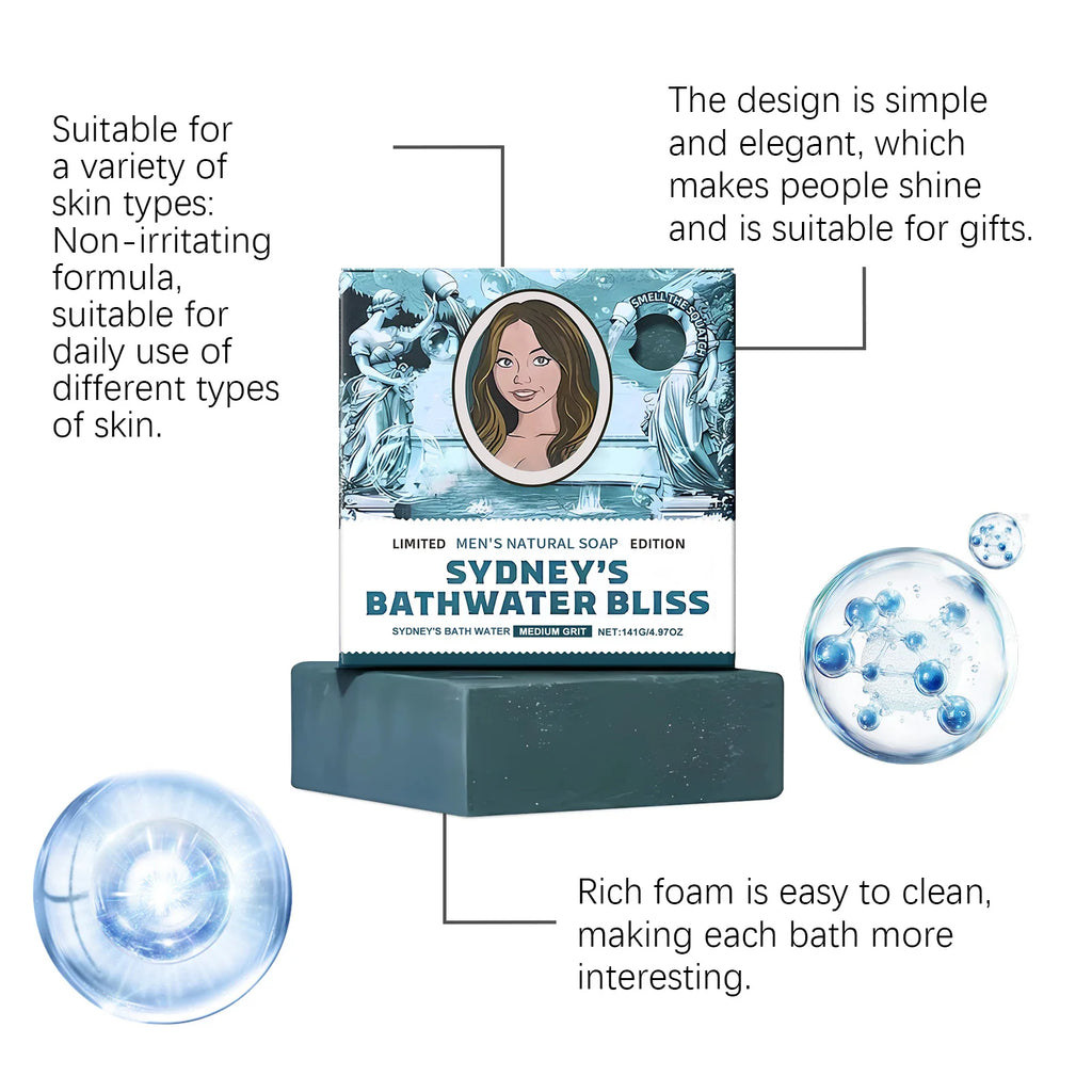 Bathing Soap Bar — Deep Cleansing, Nourishing, Oil-Control, Odor-Removing, Moisturizing & Refreshing, Fragranced Clean Skin