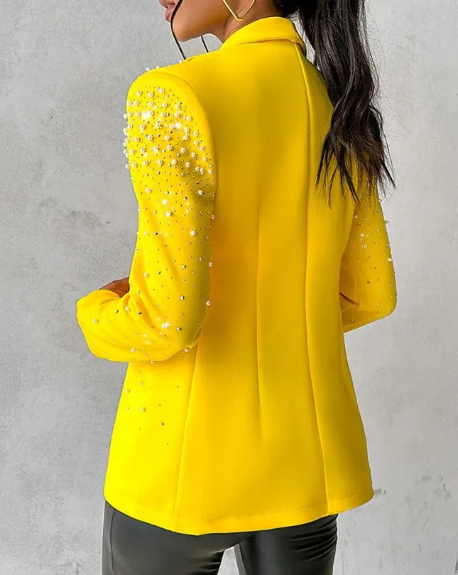 Fashion Blazers For Women Streetwear Autumn Spring Casual Long Sleeve Jacket Turndown Collar Slim Coats Suit Female's Wear