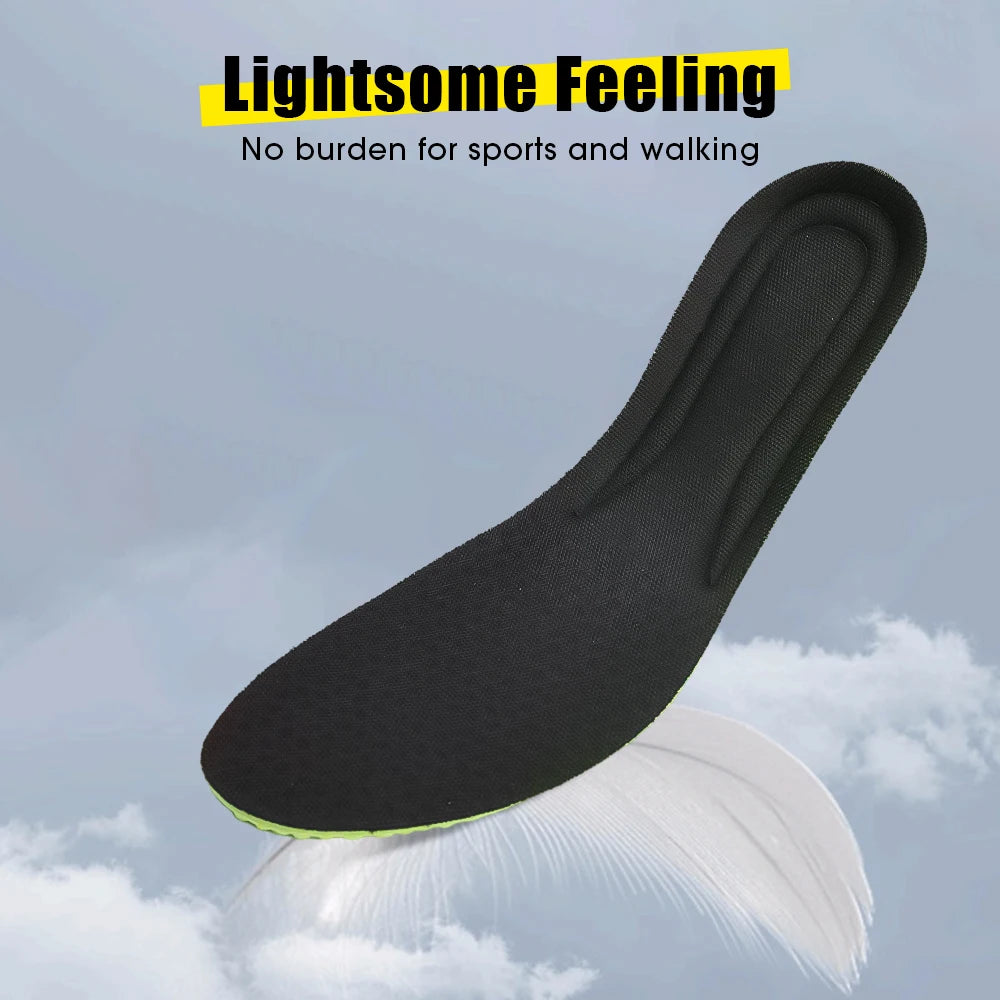 Soft Massage Insoles Women Men Breathable Arch Support Shoes Sole Pads Unisex Deodorant Memory Sponge Sports Feets Cares Inserts