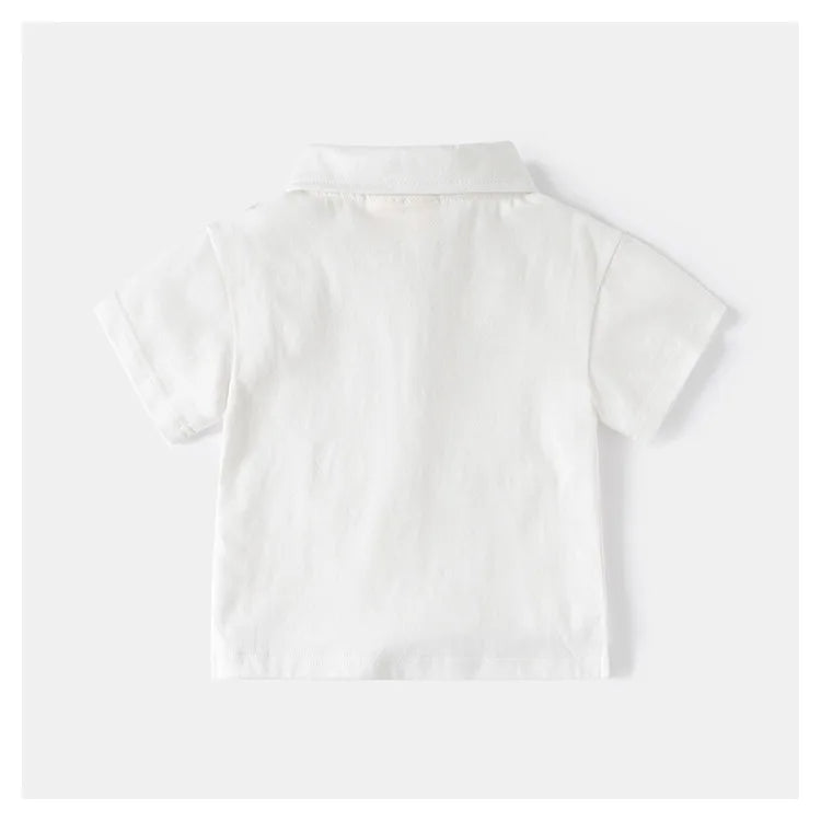Toddler Boys Polo T-shirts Kids Tops Tees Summer Children's Clothes Cotton Blend
