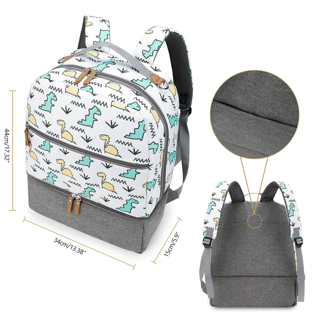 New Baby Diaper Bag Backpack Multifunctional Waterproof Maternity Nappy Bags Mommy Travel Backpack Stroller Bag Baby Nappy Cares
