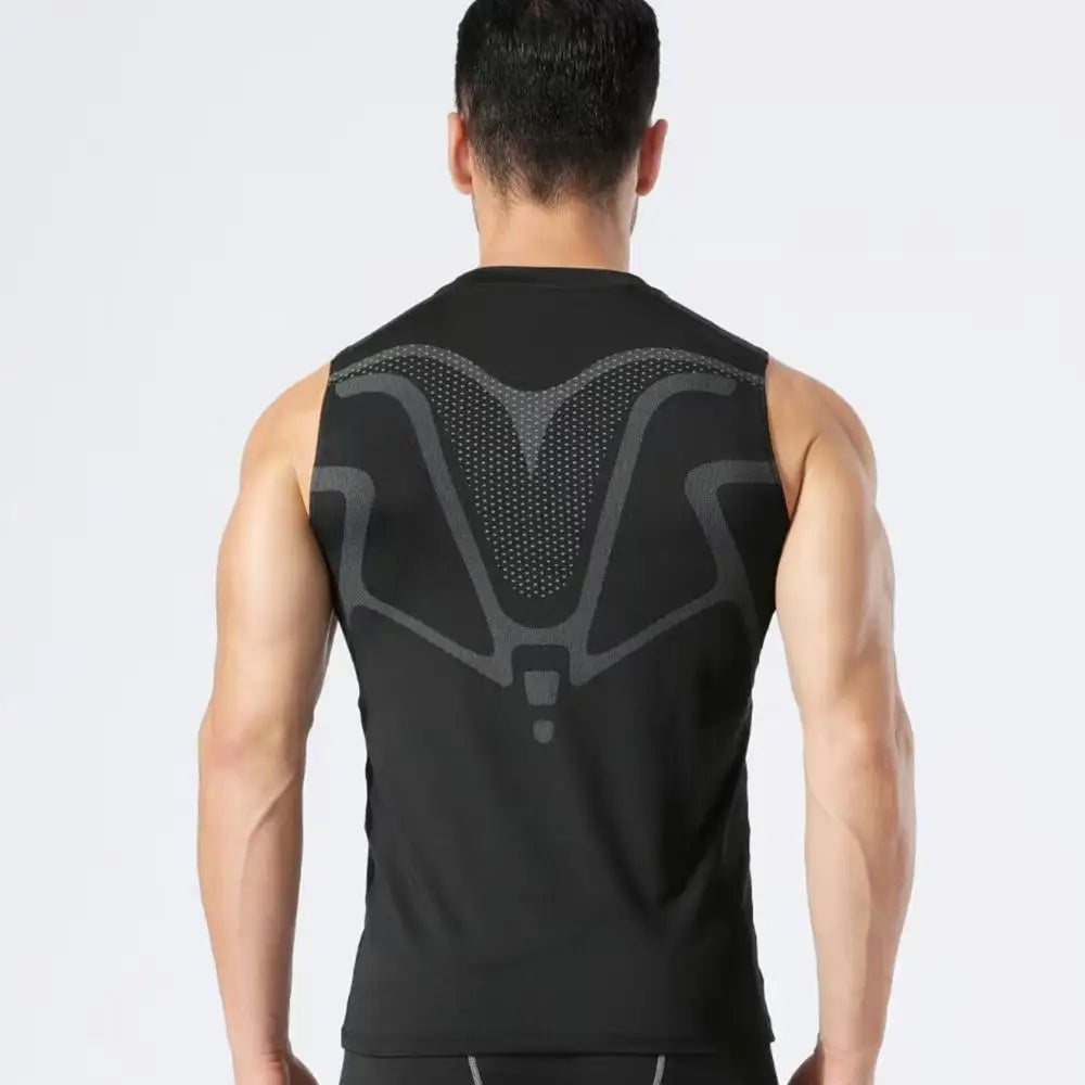 Men's Workout Compression Set Y2K Spider Printed Gym Vest Breathable Running Shorts Quick Dry Sports Rash Guard Sportwear Set