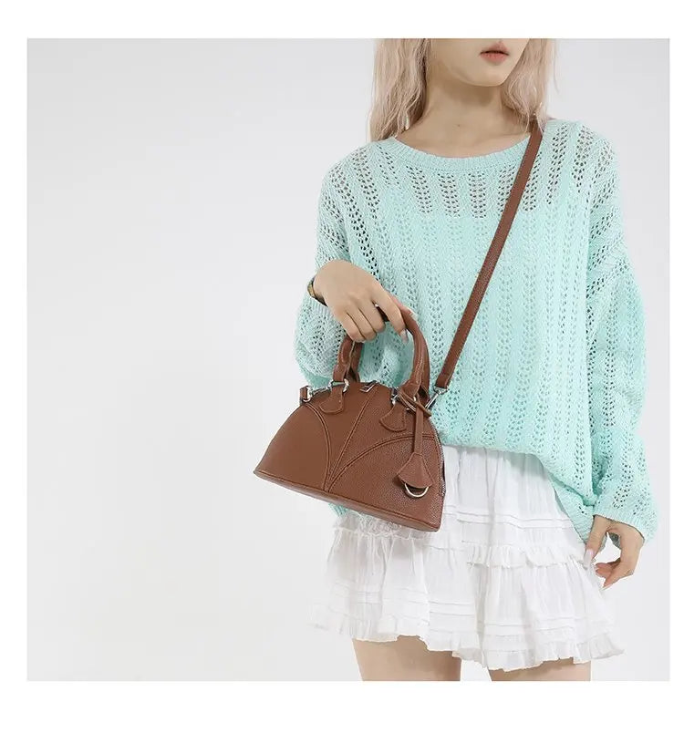 Luxury Unique Diaper Bag Shoulder Purse Ladies Trendy Design Minimalist Textured Original Square Satchel