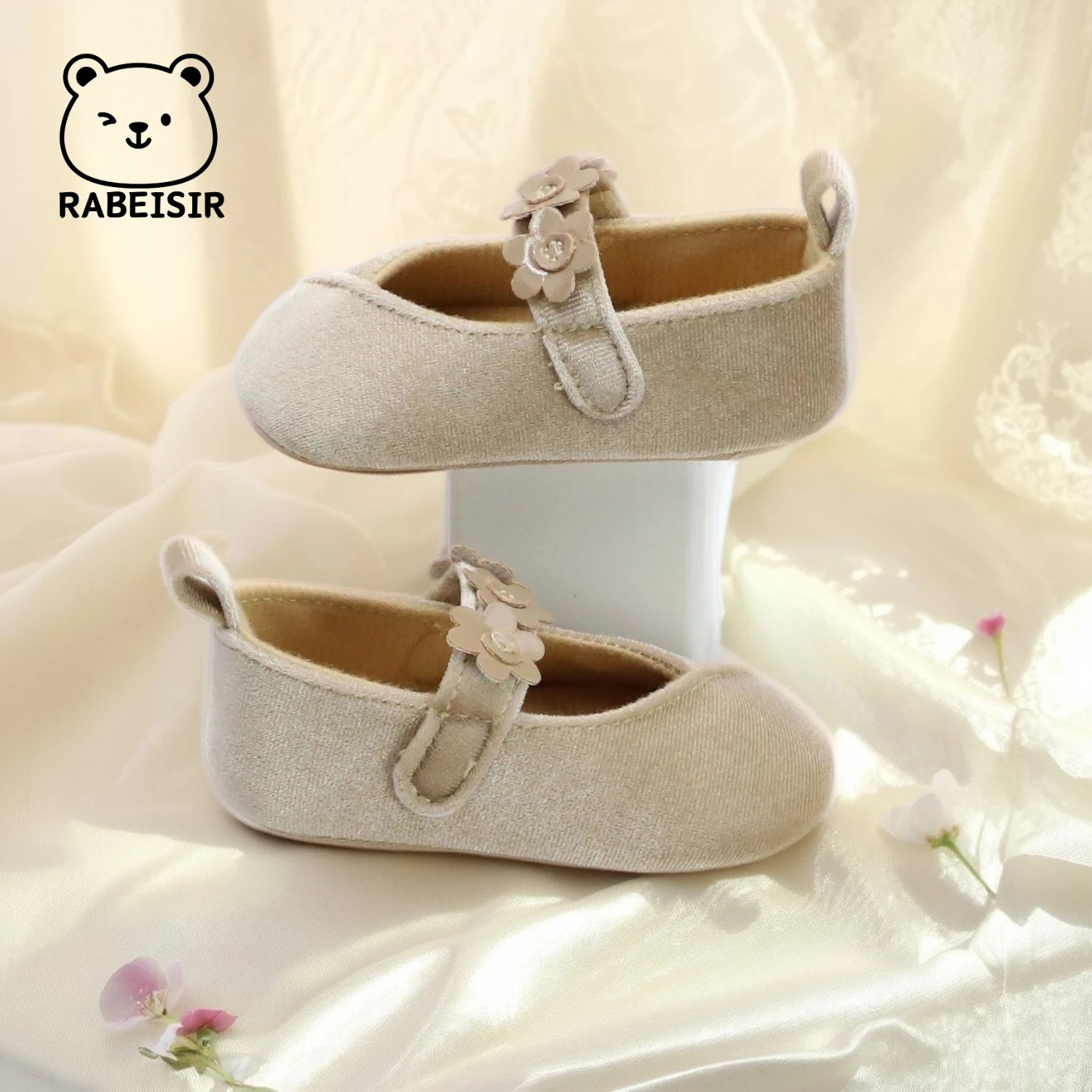 Baby Girl Princess Shoes 0-18 Months Baby Walking Shoes Fashionable and Sweet