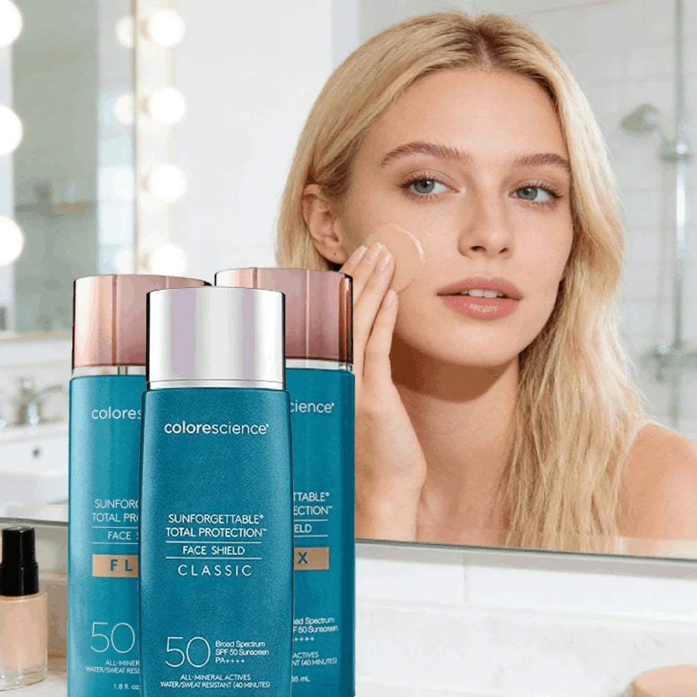 SPF 50 Moisturize Liquid Foundation Against UV Evens Skin Tone, Natural Sun-Kissed Glow, Lightweight & Non-irritating