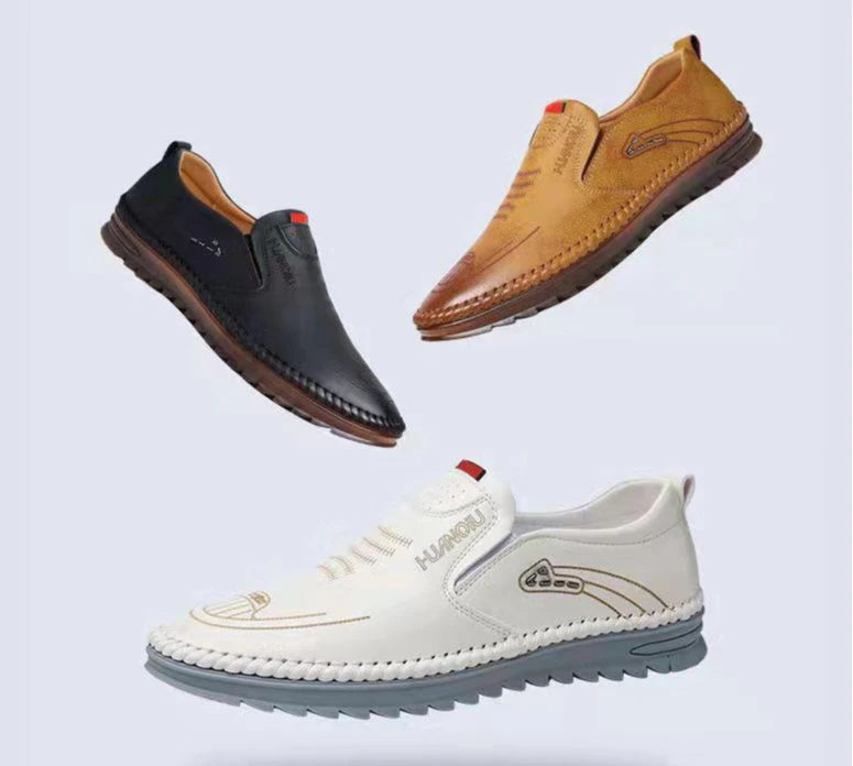 Fashion Men Loafers Lightweight Men's Driving Shoes Brand Anti-Slip Comfortable Flat Shoes Designer Rubber Sole Breathable Shoes