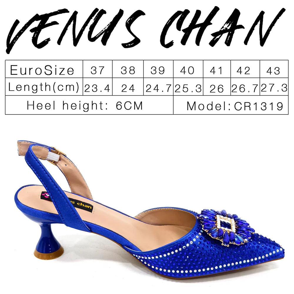 2026 Elegant Nigerian Women's Party Shoes with Medium Heel & Matching Handbag – Pointed Toe Fashion Footwear for Special