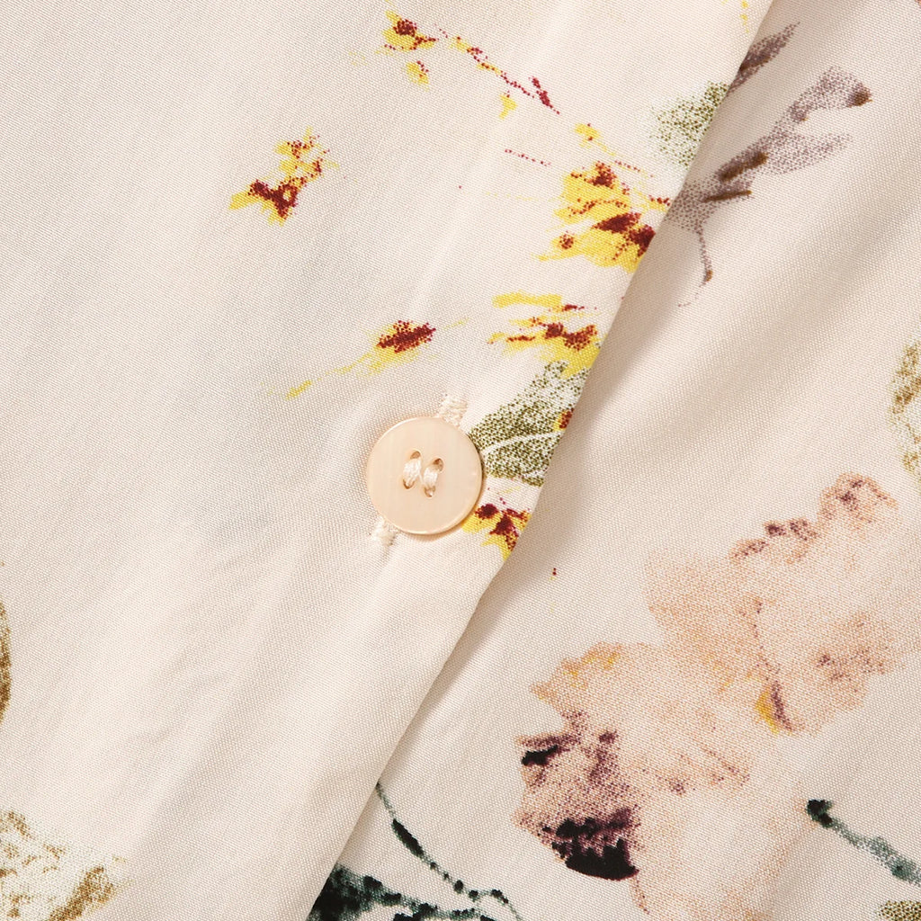 Elegant Versatile Floral Shirt & Shorts/Pants Set Women French Style Silky Viscose Loungewear 2Pcs Summer Pajamas Outerwear Top
