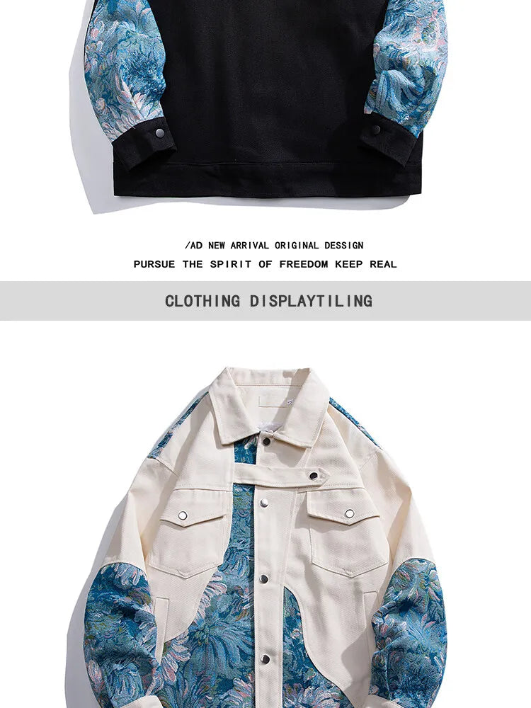 2025 Mens Streetwear Jacket Men Woman Embroidered Jacket Male Outwear Loose Coat Original High Quality Fashion Bomber Jackets