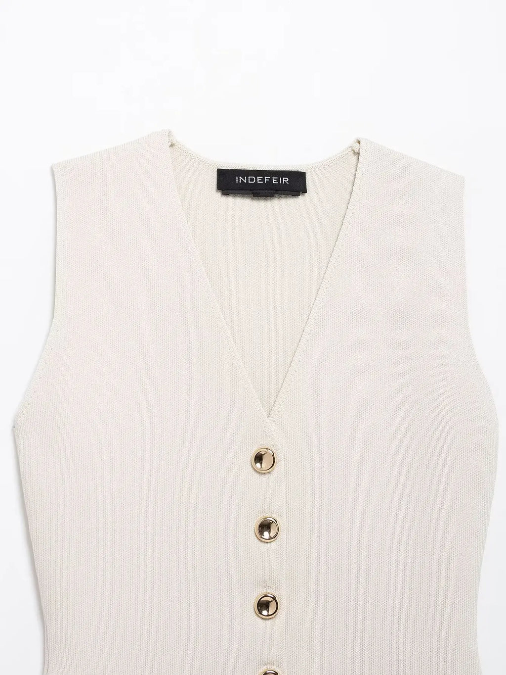 HH Women 2 Piece Set Fashion Button Sleeveless V-Neck Knitted Vest Top+Chic Splicing High Waist Zipper Ankle-Length Skirt